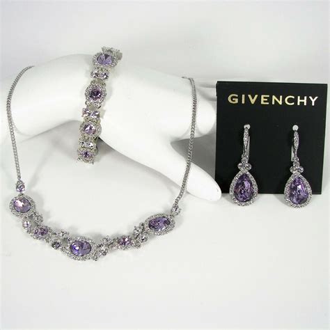 givenchy frontal necklace|Givenchy necklace and earring set.